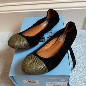 BNIB Lanvin Ballet Captoe Flats